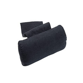 Finlandic Luxury orthopaedic neck pillow dark grey - neck pillow with contrast weight and can be used on any seat - is easily adjustable/adjustable