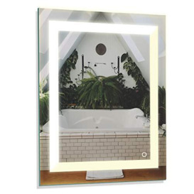 "Homewerks 100093 2 30""x36"" LED Bathroom Mirror Wall Mounted Frameless Anti-Fog Dimmable Light 800 Lumen Bright White Color Changing 3000 and 5000 Kelvin"
