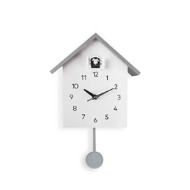I-TOTAL Grey Cuckoo Wall Clock (Grey)