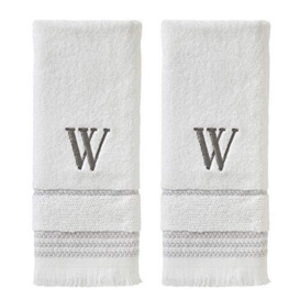 SKL Home Hand Towel Set, W, Cotton, White, 16x26