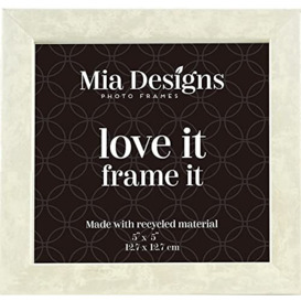 Mia Designs Picture Frame N095-3216, Wood, Ivory Birdseye Maple, 5x5 (13X13), N095-3216-004