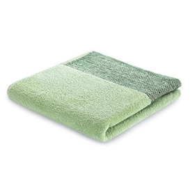 AmeliaHome Aria Hand Towel 100% Cotton 50 x 90 cm Border Green