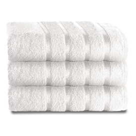 GC GAVENO CAVAILIA 500 GSM Bath Sheets Towels For Bathroom - Egyptian Cotton Towel 2 Piece - Quick Dry Soft Towel Set - Washable Towels - White
