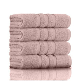 GC GAVENO CAVAILIA Premium Hand Towels For Bathroom - Egyptian Cotton Hand Towel Set - 550 GSM Hand Towel Set of 2, Blush Pink
