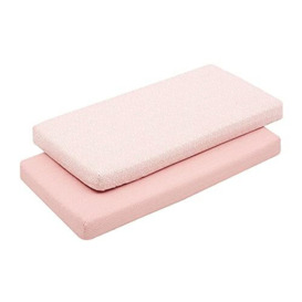 Cambrass 46126 2 Fitted Sheet Cot 70 70 x 140 x 1 cm Forest Pink