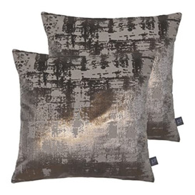Prestigious Textiles Aphrodite Twin Pack Feather Filled Cushions, Copper, 50 x 50cm