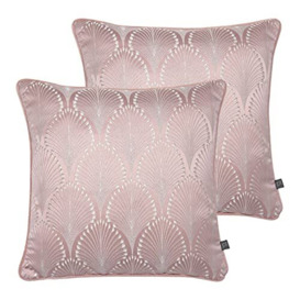 Prestigious Textiles Boudoir Twin Pack Polyester Filled Cushions, Blush, 43 x 43cm