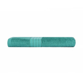 Brentfords 100% Cotton Teal Green Extra Large Bathroom Towel Sheets - Premium Quality, Super Absorbent & Quick Drying Jumbo Towel - Luxury Single Set - 90 x 150cm