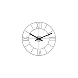 Hermle Wall Clock, Wood, Silver, Diameter 70 cm