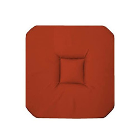 DOUCEUR D'INTERIEUR Panama Terracotta Seat Cushion with 4 Flaps 36 x 36 x 3.5 cm