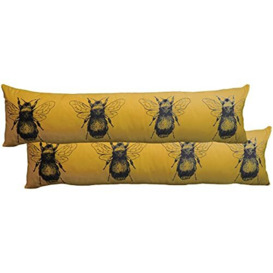 Evans Lichfield Gold Bee Draught Excluder, 92 x 23cm