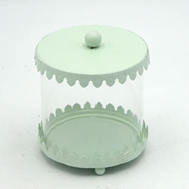 Vacchetti Candle Holder Metal Green, Multicolor, Large