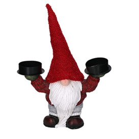 61599300000VACCHETTIGnome Resin Candle Holder Red