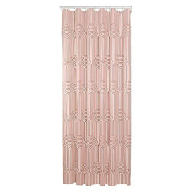 Sealskin Brave Shower curtain 180x200 cm PEVA Dark pink / White