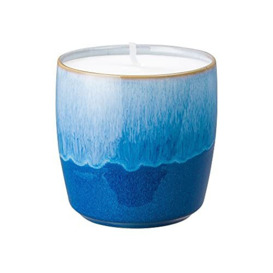 Denby - Blue Haze Ceramic Candle - Hand-Poured Wax Candle - 40 Hour Burn Time