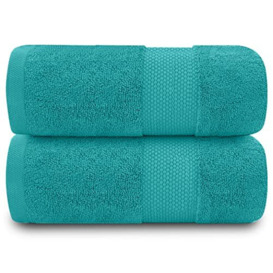 GC GAVENO CAVAILIA Luxury Highly Absorbent Bath Sheet Set, 100% Egyptian Cotton Soft & Cosy Towels Sets, Miami, Teal