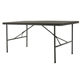 Azuma 6ft 1.8m Trestle Table Indoor Outdoor Garden Catering Heavy Duty Folding Picnic Party Dinner - Charcoal Grey
