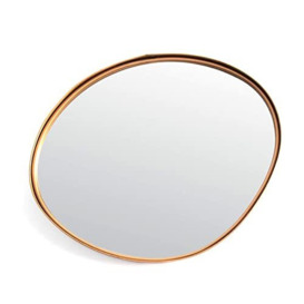 CIAL LAMA Decorative Wall Mirror Round Irregular Elegant Design Golden 31 cm