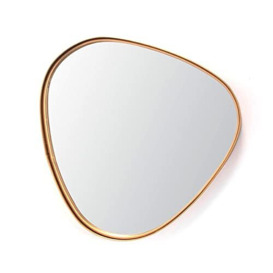 CIAL LAMA Decorative Wall Mirror Irregular Shape Elegant Gold Design 32 cm