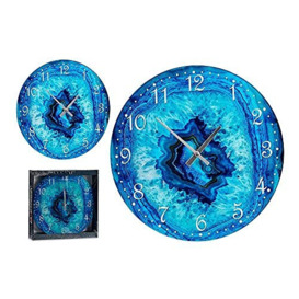 Crystal Turquoise Wall Clock (30 X 4 X 30 Cm)