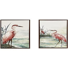 Box DKD Home Decor Bird (2 pcs) (34 x 3 x 55 cm)