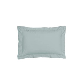 Sleepdown Pillow cases 100% Pure Cotton Pack of Two Oxford Luxury Soft Cosy Pillow Cover Set - Sage Green - 48x74x5 cm