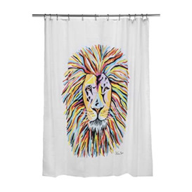 Croydex Steven Brown Lewis McZoo Shower Curtain, Multicolour, 1800x1800