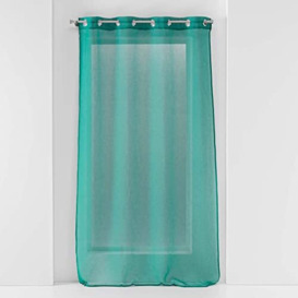 Douceur d'Intérieur, Emerald Green Eyelet Curtain 140 x 280 cm