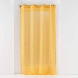 Douceur d'Intérieur, Yellow Eyelet Curtain 140 x 180 cm
