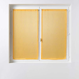 douceur d'intérieur, Pair of Sandra Straight Curtains - 2 x 60 x 90 cm - Yellow