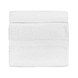 The Linen Yard Loft 6 Piece Hand Towel/Bath Sheet Bale, Cotton, White