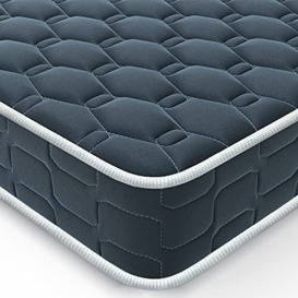 BedStory Single Mattress, Breathable Mattress with Skin-friendly Fabric Innerspring Mattress in a Box Bedding Mattress for Strong Support & Pressure Relief Medium Firm Orthopedic Mattress 90X190X14CM
