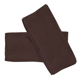 Soleil d'ocre, Lagune Set of 2 Guest Towels, Cotton, Brown, 30 x 40 cm