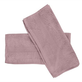 Soleil d'ocre, Lagune Set of 2 Guest Towels, Cotton, Pink, 30 x 40 cm