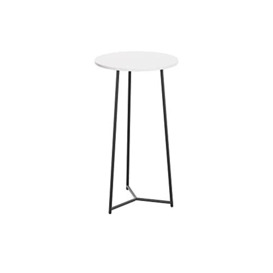 Office Hippo Bar High Table for Home, Reception, Breakout Rooms, Engineered Wood, White, 60 x 60 x 110 cm