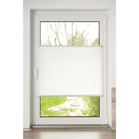 K-home Klemmfix 400777-32 Pleated Blind Elba Printed White 65 x 210 cm (W x L) Modern