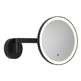 Astro Nagoya Bathroom Magnifying Mirror - IP44 Rated - (Matt Black), G9 Lamp, Designed in Britain - 1447001-3 Years Guarantee