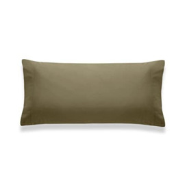 Sancarlos – Pillow Cover Combicolor, Olive Green, 100% Cotton Percale, Pillow Bed 90 (45x110)