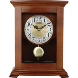 PRIM, table clock, Wood Glass, brown, Klein/Normal