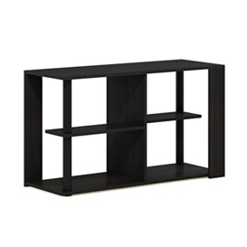 Furinno Coffee Table with Shelves, Engineered Wood, Espresso/Black, 29.7 (D) x 80 (W) x 46.7 (H) cm