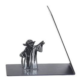 GuoShuang Cool Office Accessories Metal Yoda Bookends,Star Wars Gift for Men Desk Accessories Book End