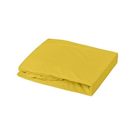 Jersey Fitted Sheet 70 x 140 cm Curry