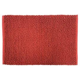 furn. Bobble Bath Mat, Cotton, Polyester, Red Clay
