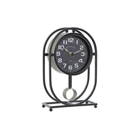 DKD Home Decor Table Clock, Black/White, Estándar