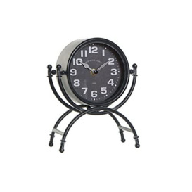 DKD Home Decor Table Clock, Black/White, Estándar