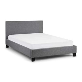 Set Of Rialto Bed 135Cm & Capsule Reflex Roll-Up Mattress, Grey