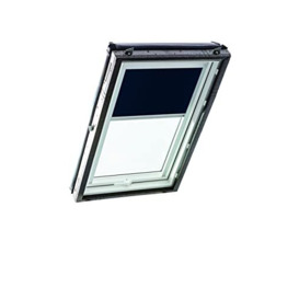 Original Roto Blackout Roller Blind ZRV Almost complete Blackout Guide Rail Silver For Roto Roof Windows Series Designo R4/R7 and Classic 43/73 Size 054/078 - 05/07 Colour Night Blue