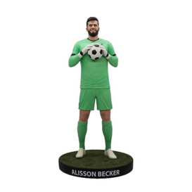 SoccerStarz Football's Finest – Officially Licensed Liverpool Football Club Alisson Becker, 60cm Highly Detailed Resin, Luxurious Collectable Football Statue