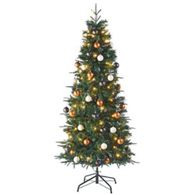 WeRChristmas Christmas Tree, Silver & Gold, 6 ft