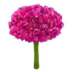 Softflame Artificial/Fake/Faux Flowers - Hydrangea Bundle Purple 5PCS for Wedding, Home, Party, Restaurant